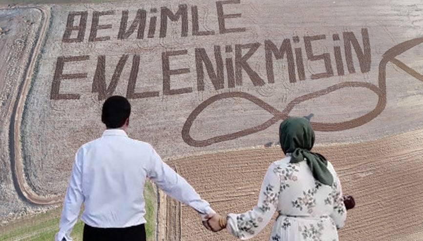 Evlilik teklifi karşısında önce şaşırdı sonra evet dedi... Nişanlım bu teklifi beklemiyordu
