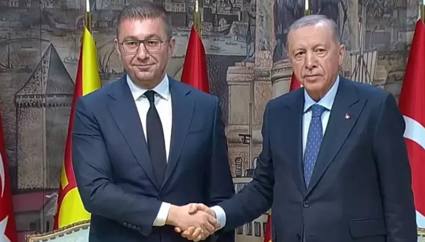 Cumhurbaşkanı Erdoğan, Kuzey Makedonya Başbakanı Mickoski ile basın toplantısında açıklamalarda bulundu