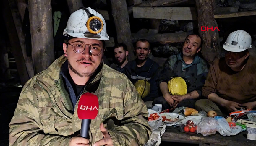 Zonguldak’ta madenciler ilk sahuru, yerin 120 metre altında yaptı