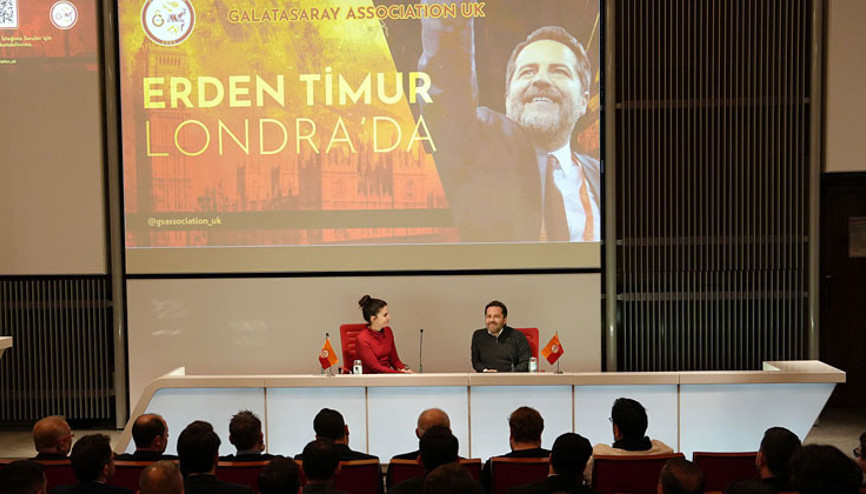 Erden Timur Londra’da Galatasaraylılarla buluştu
