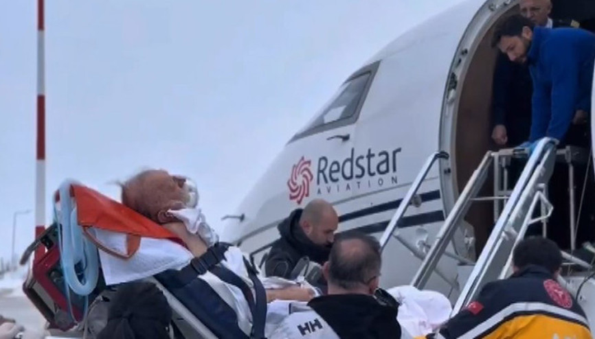 Ambulans uçak kanaat önderi için havalandı: İstanbula getirildi