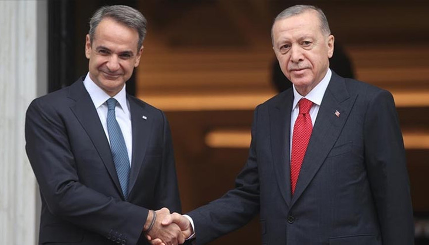 Cumhurbaşkanı Erdoğan, Yunanistan Başbakanı Miçotakis ile görüştü