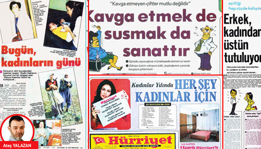 Eski sayfalarda Kadınlar Günü