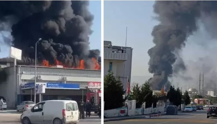 İzmir 4. Sanayi Sitesi’nde yangın