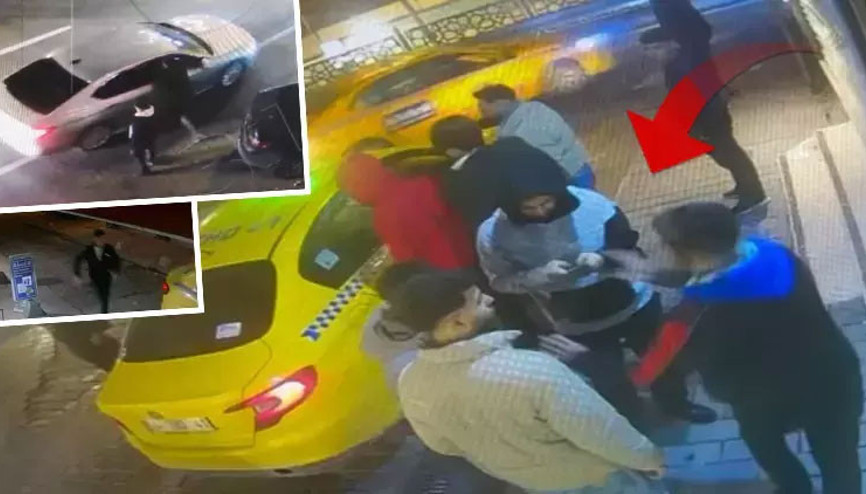 Taksim’de saniyeler içinde çifte kapkaç anı kamerada