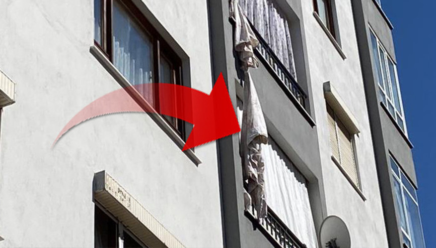 Çarşafları birbirine bağlayıp inmeye çalıştı: 19 yaşındaki genç kız ölümden döndü