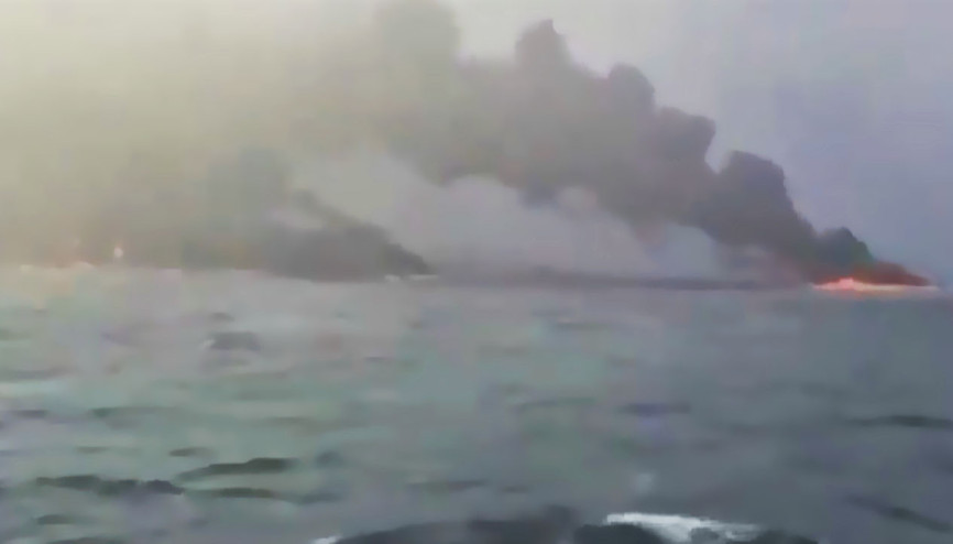 Kuzey Denizi’nde kargo gemisi ile yakıt tankeri çarpıştı