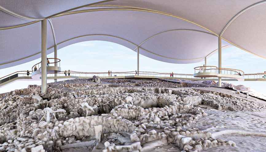 Karahantepe’ye çatılı koruma