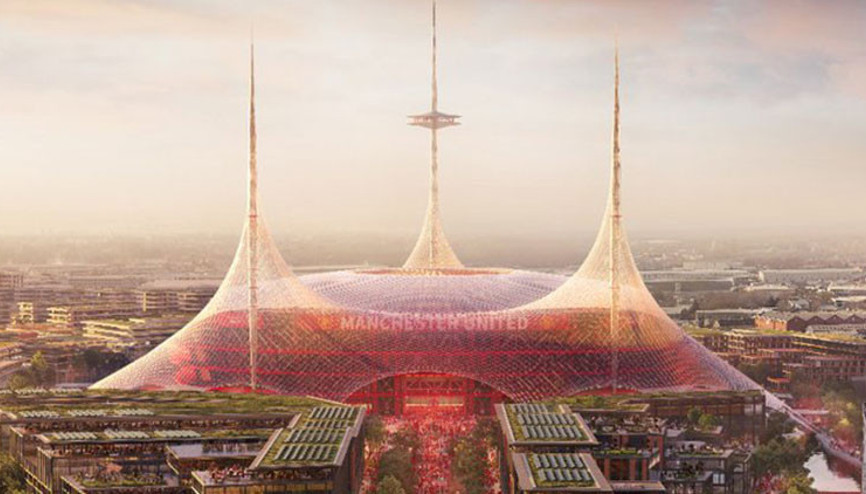 Manchester United 100 bin kişilik stat projesini açıkladı Milyar dolarlık gelir