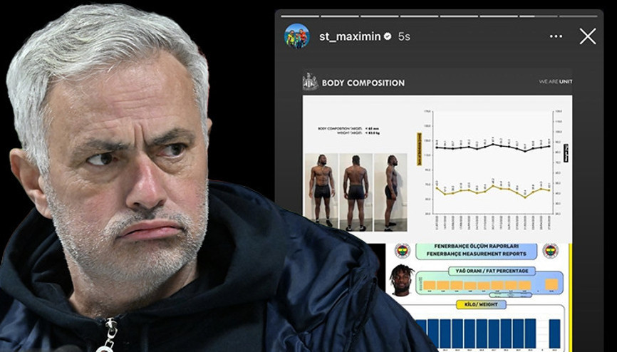 Saint-Maximinden gece yarısı Mourinhoya olay cevap Kilosunu ve fotoğraflarını paylaştı