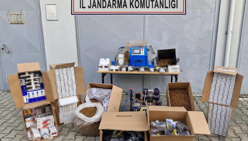 Tekirdağda 100 bin makaron ele geçirildi Tekirdağda 100 bin makaron ele geçirildi