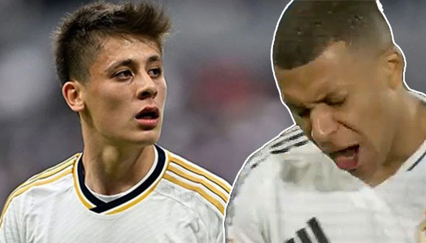 Real Madrid Villarreal maçında Mbappeden Arda Gülere tepki