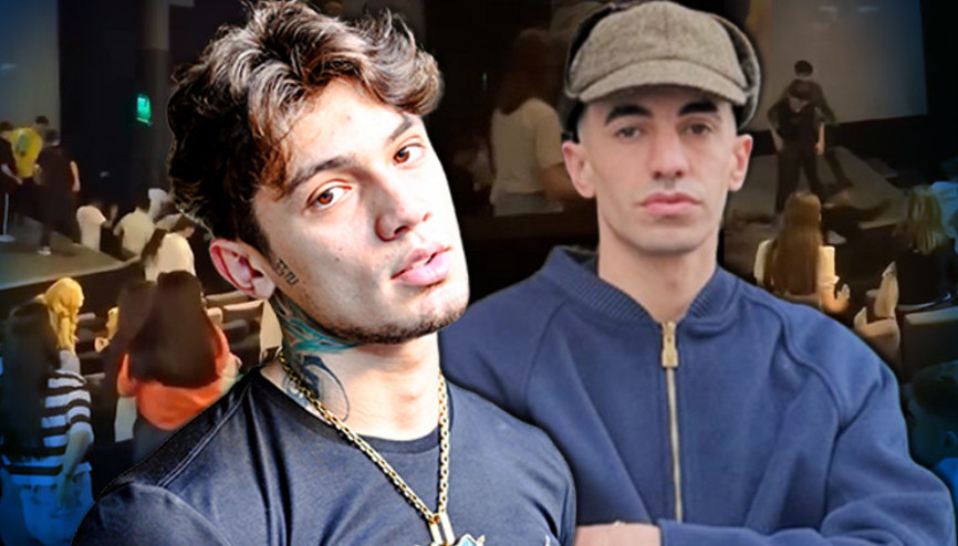 Rapçi Çakal ve influencer İbrahim Tilaverin (EBO) hayran buluşmasında tekmeli yumruklu kavga