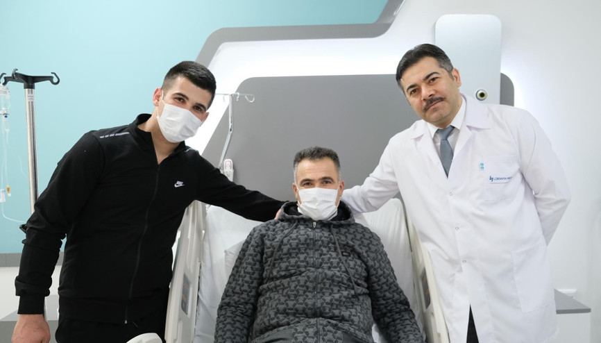Organ nakliyle oğul babayı baba oğlunu kurtardı