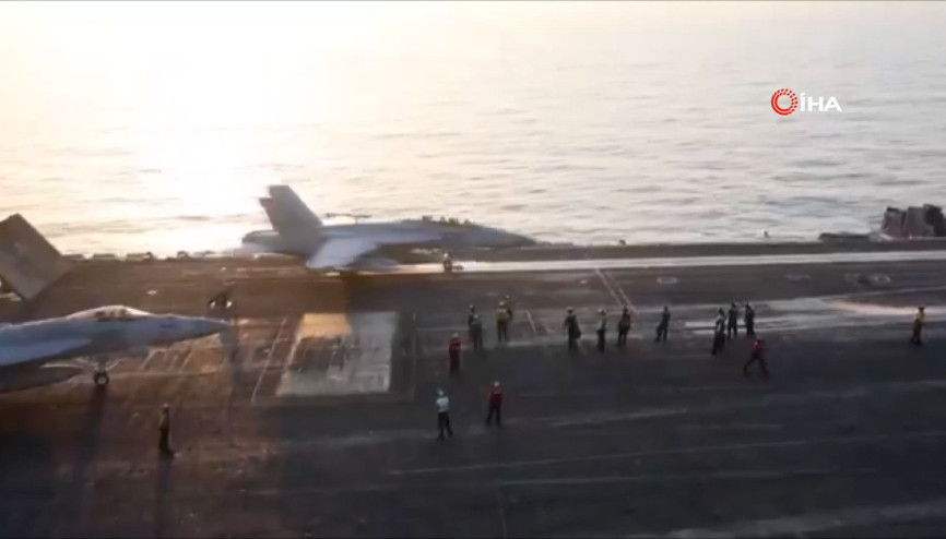 ABD ordusu Husi hedeflerinin vurulduğu anlara ait görüntüleri paylaştı