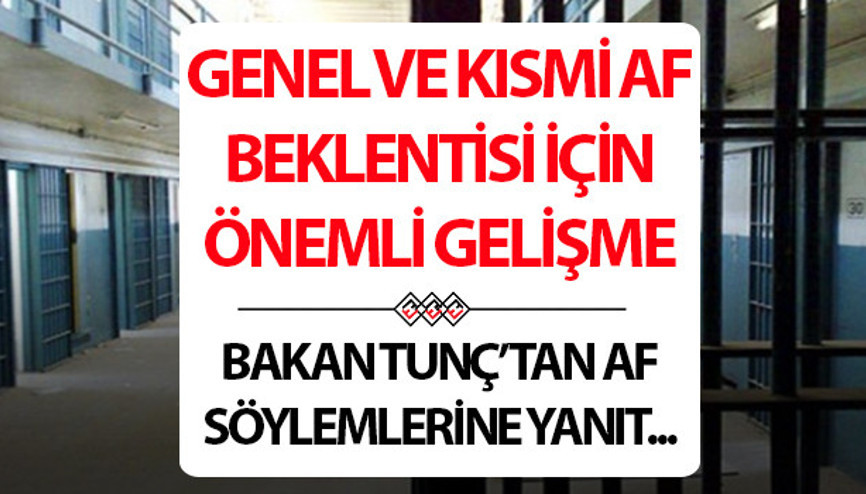 AF SON DAKİKA 2025: Genel af ve kısmi af beklentileri için Adalet Bakanı Tunçtan önemli yanıt 10. Yargı Paketi ve genel af haberleri