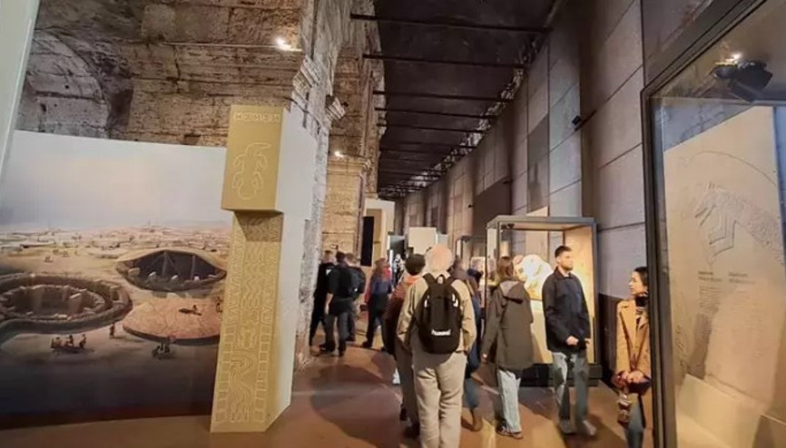Roma’daki “Göbeklitepe: Kutsal Bir Yerin Gizemi” sergisine büyük ilgi