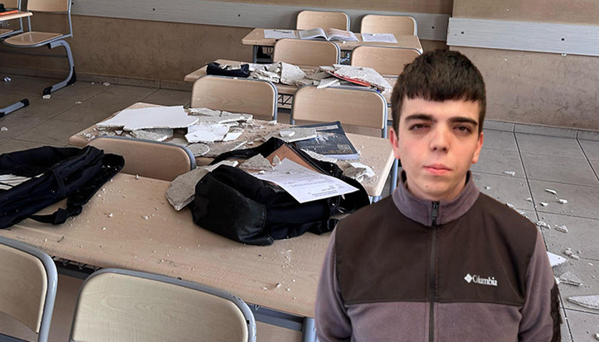 Sınıfta korku dolu anlar: 4 öğrenci yaralandı... | Deprem oldu sandım