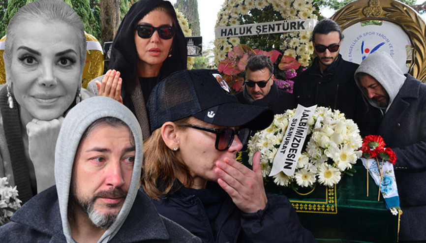 En zor görev, gözyaşlarını tutamadılar... Tanyelinin tabutunu eşi ve oğlu taşıdı