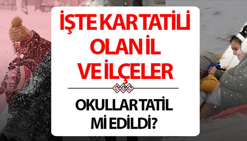 BUGÜN OKULLAR TATİL Mİ 21 MART 2025 CUMA | Son dakika: Valilik açıklamaları Kayseri, Konya, Ordu, Giresunda bugün okullar tatil oldu mu, kar tatili olacak mı, okul var mı Gözler Valilik son dakika duyurularında... İşte eğitim öğretime ara verilen iller ve ilçeler