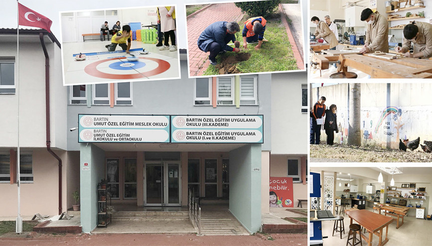 Özel gereksinimli öğrenciler bu okulda tek başına yaşamayı öğreniyorlar