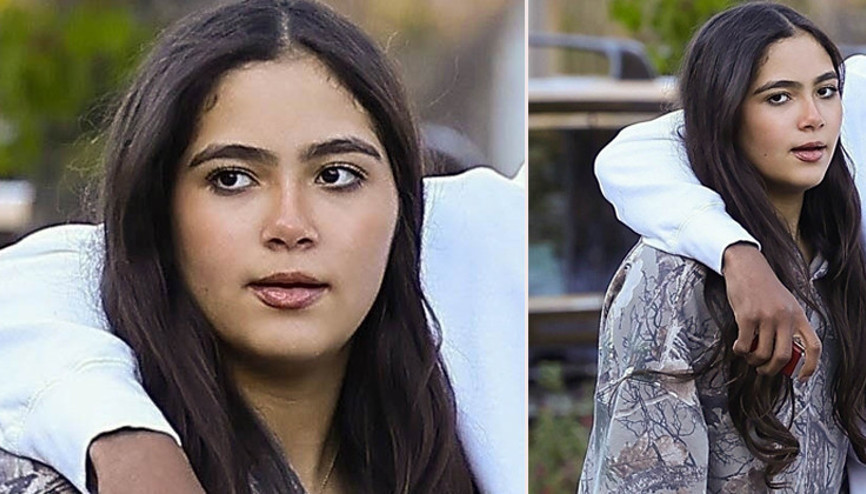 Babasının 12 çocuğundan biri... Ünlü çiftin kızı büyüdü... Artık makyaj bile yapıyor