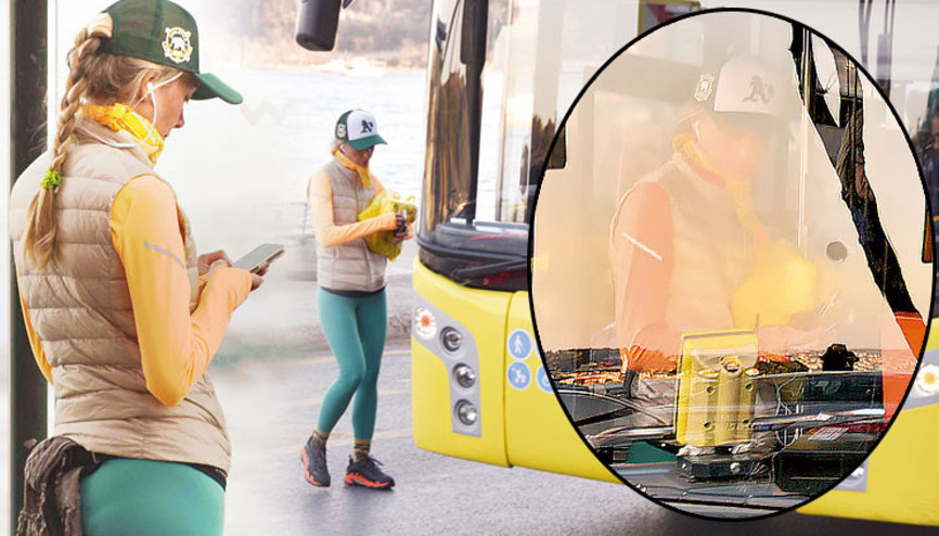 Uzun zamandır işim yok, lüks harcama yapmıyorum demişti... Otobüs durağında bir ünlü