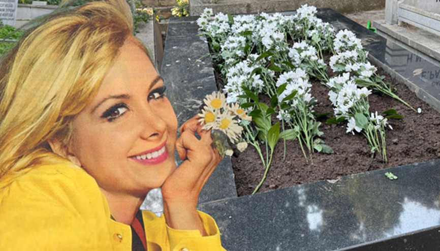 Sessiz sedasız son yolculuğuna uğurlanmıştı... Filiz Akının mezarı papatyalar ile kaplandı