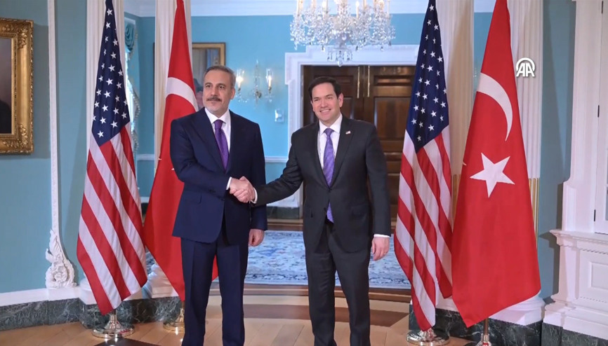 Dışişleri Bakanı Fidan ve ABDli mevkidaşı Rubio, Washingtonda bir araya geldi