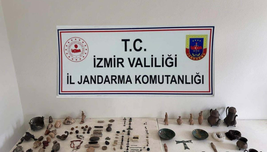 İzmirde tarihi eser operasyonu: 1 gözaltı