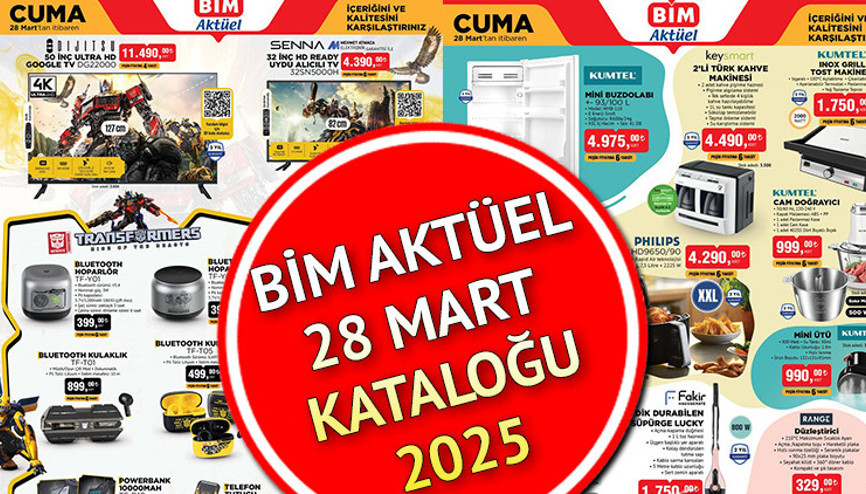 BUGÜN SATIŞTA BİM AKTÜEL 28 MART 2025 KATALOĞU - İNDİRİMLİ ÜRÜNLER 🛒📌|| Bimde bu hafta neler var Bim aktüel kataloğu Mini Buzdolabı, Hava Üflemeli Saç Şekillendirici, Kahve Makinesi, Dik Durabilen Süpürge getiriyor...