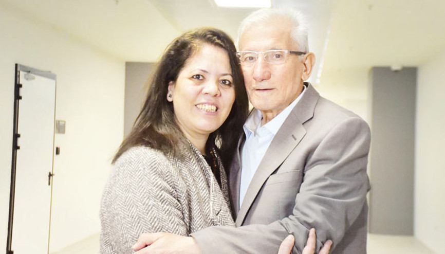 Baba-kız kanseri birlikte yendi