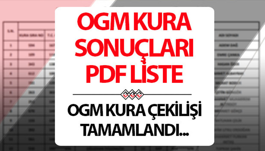 OGM KURA SONUÇLARI SORGULAMA 2025 PDF İSİM LİSTESİ GÖRÜNTÜLEME 29 MART PAZAR🗒️💻 (OGM.gov.tr İŞKUR Sonuç Sorgulama Tam Asil Liste): OGM kura sonuçları ne zaman açıklanacak, nasıl ve nereden sorgulanır Orman Genel Müdürlüğü (OGM) 4 bin 500 işçi alımı kura sonuçları sorgulama ekranı