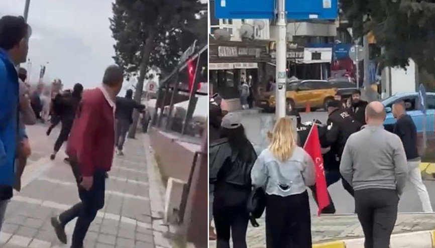 Maltepede bir işletmeye zarar veren 4 kişi gözaltına alındı