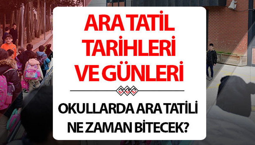 ARA TATİL 2025 TARİHLERİ VE GÜNLERİ | Nisan ara tatili (2. ara tatil) ne zaman bitiyor, uzatıldı mı 2024 2025 MEB okullarda 2. dönem ara tatil bitiş tarihi belli oldu