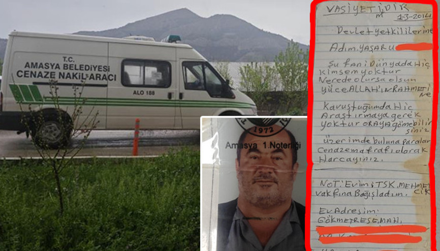 Amasyada kimsesiz adamın vasiyeti üzerinden çıktı Evini ve paralarını Mehmetçik Vakfına bağışladı