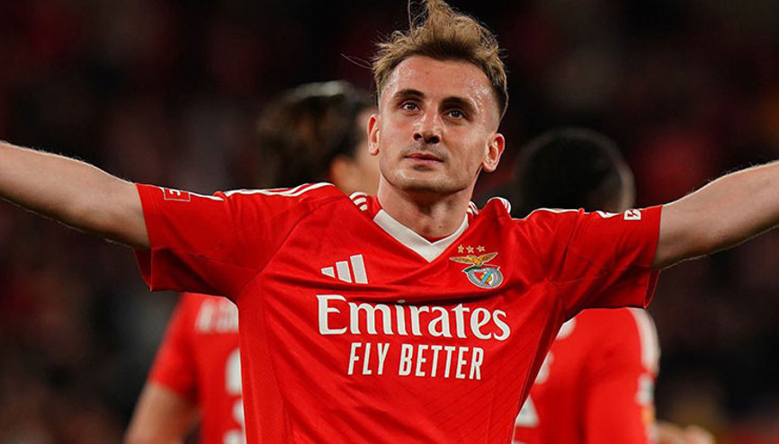 Benficanın galibiyetine Kerem Aktürkoğlu damga vurdu