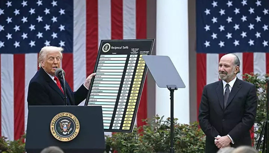 Trump tüm dünyanın beklediği vergi açıklamasını yaptı Trump tüm dünyanın beklediği vergi açıklamasını yaptı