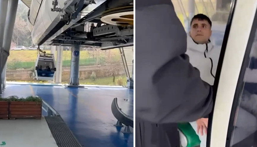 Suç makinesi Uludağda gezi dönüşü teleferikte yakalandı