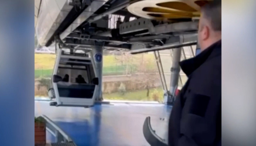 Firari hükümlü teleferikten inerken yakalandı