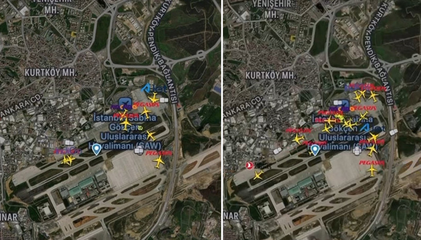 Sabiha Gökçen Havalimanı apronunda tilki alarmı