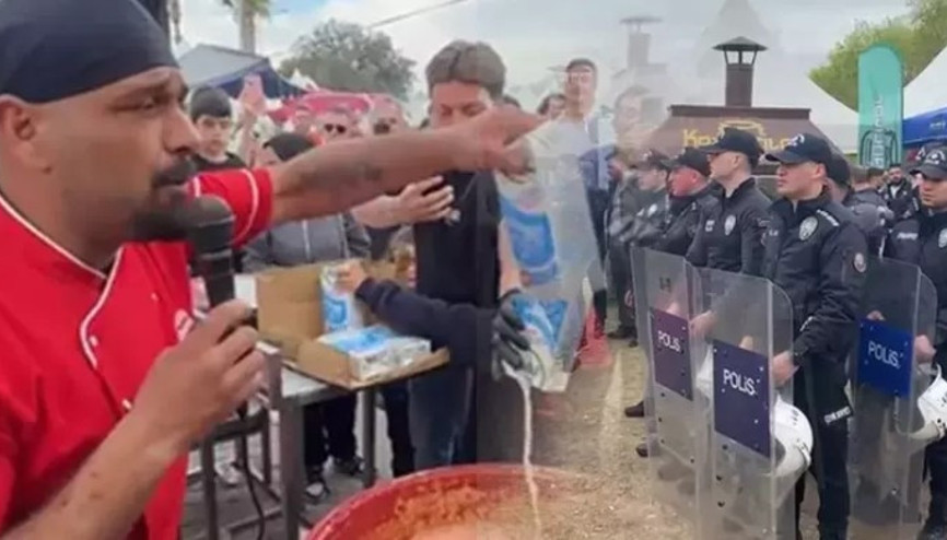Hijyen kurallarına uymayan fenomen dönercinin standı karnavaldan kaldırıldı
