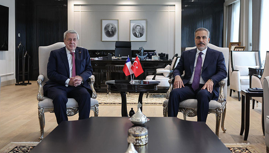 Bakan Fidan, Şilili mevkidaşı Klaveren ile bir araya geldi