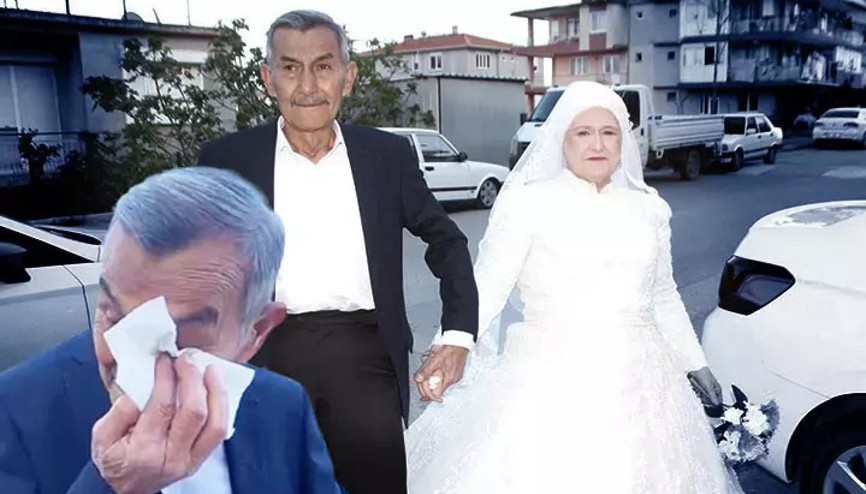 45 yıl sonra gelen mutluluk Damat, sevinç gözyaşlarına boğuldu