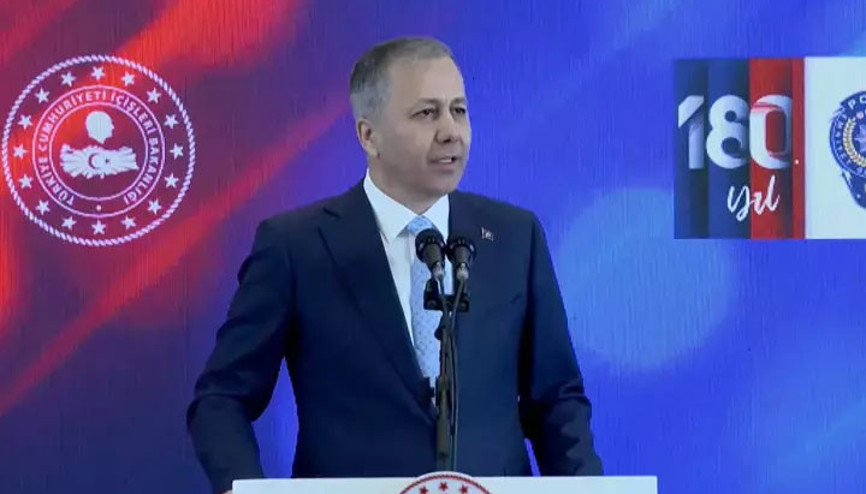 Bakan Yerlikaya, Türk Polis Teşkilatının 180. kuruluş yıl dönümünü kutlad
