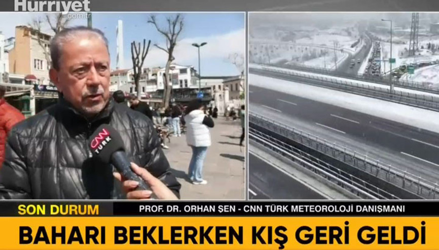 İstanbula nisanda kar sürprizi mi