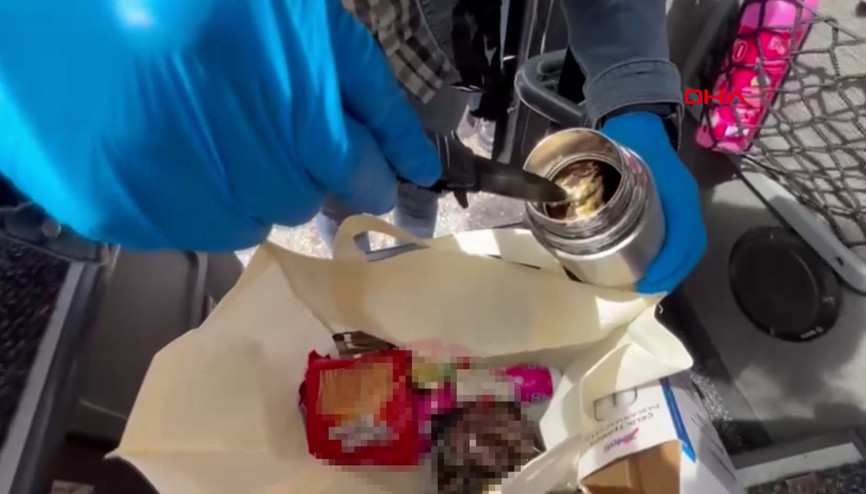 Otobüsteki yolcunun termosundan yarım kilo bonzai ham maddesi çıktı