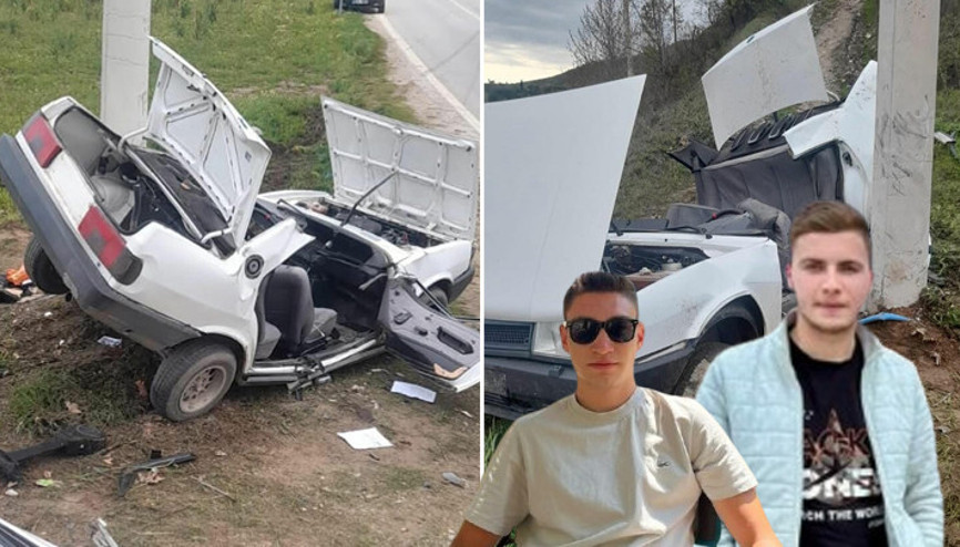 İzmirde feci kaza: Otomobil elektrik direğine çarptı: 2 kuzenden acı haber