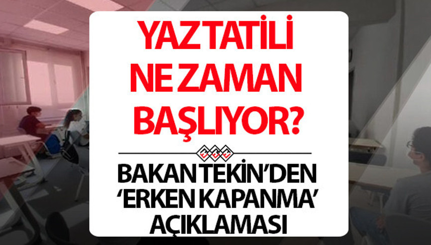 Bu yıl okullar ne zaman kapanıyor 2025, yaz tatili erken mi başlayacak, ayın kaçında kapanacak MEB Çalışma ve Tatil Takvimi Okulların kapanmasına kaç hafta, kaç gün kaldı, 2. dönem karneler ne zaman verilecek, Haziranın kaçında Okullar 2 hafta erken kapanacak iddialarına MEBden kritik cevap geldi.. İşte, 2024 - 2025 karne günü tarihi