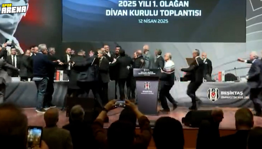 Beşiktaş Divan Kurulunda ortalık karıştı Hasan Arata yumruklu saldırı